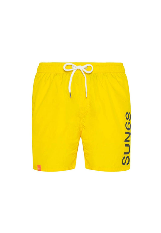 SUN68 Swim Pant Macro Logo Costume Giallo H32103 - Sandrini Calzature e Abbigliamento