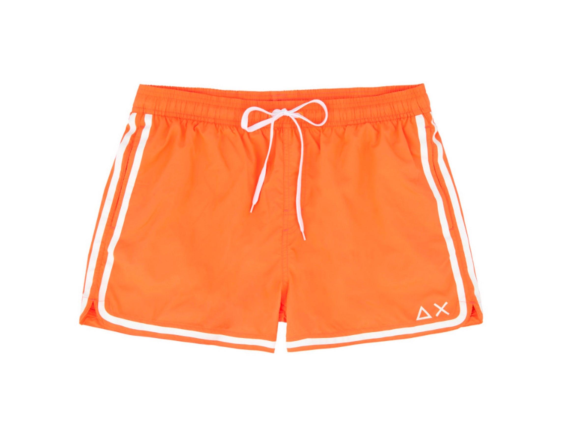 SUN68 Swim Pant Side Band Costume Arancio Fluo H19103 - Sandrini Calzature e Abbigliamento