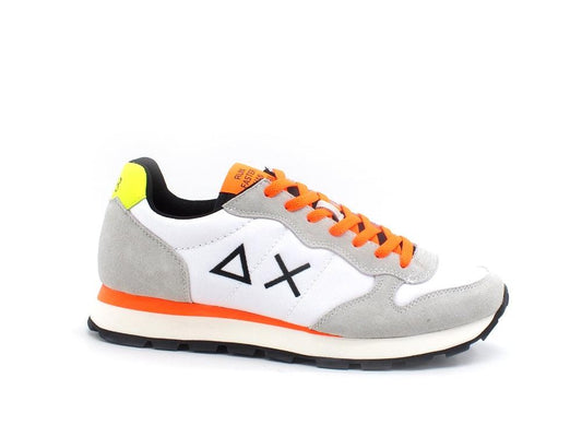 SUN68 Tom Fluo Nylon Sneaker Running Bianco Z41102 - Sandrini Calzature e Abbigliamento