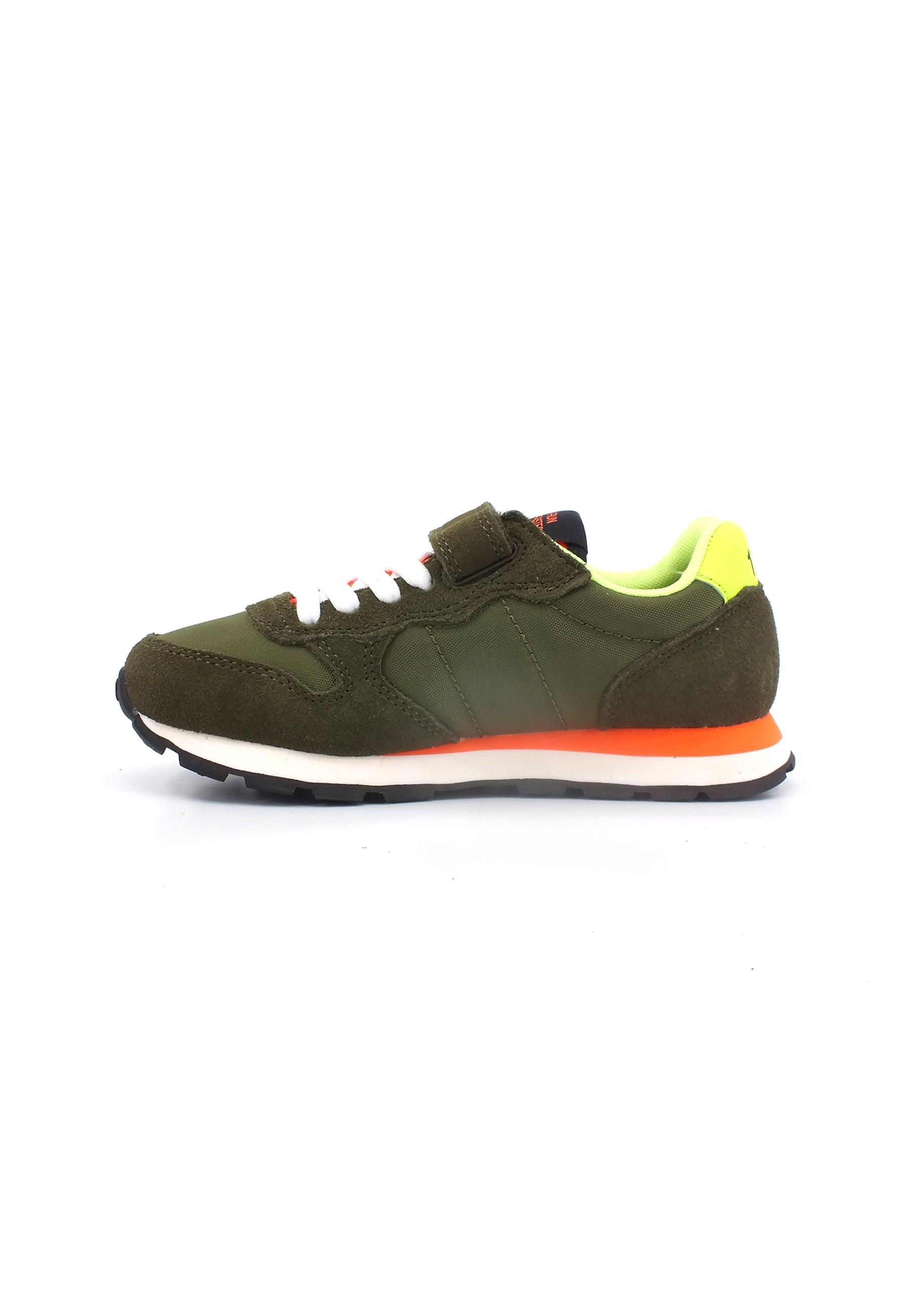 SUN68 Tom Fluo Sneaker Bambino Verde Militare Z33302K - Sandrini Calzature e Abbigliamento