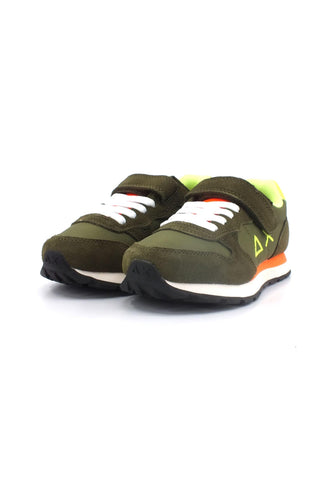 SUN68 Tom Fluo Sneaker Bambino Verde Militare Z33302K - Sandrini Calzature e Abbigliamento