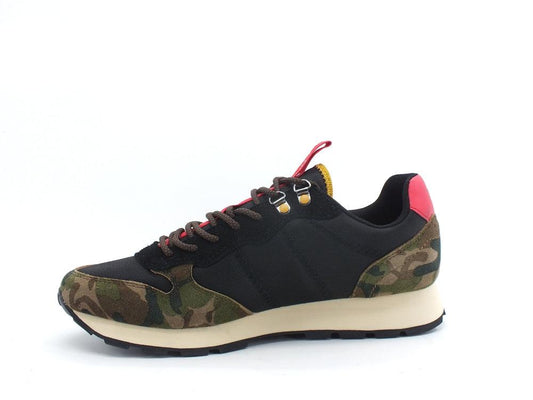 SUN68 Tom Goes Camping Sneaker Trekking Nero Green Camouflage Z41108 - Sandrini Calzature e Abbigliamento