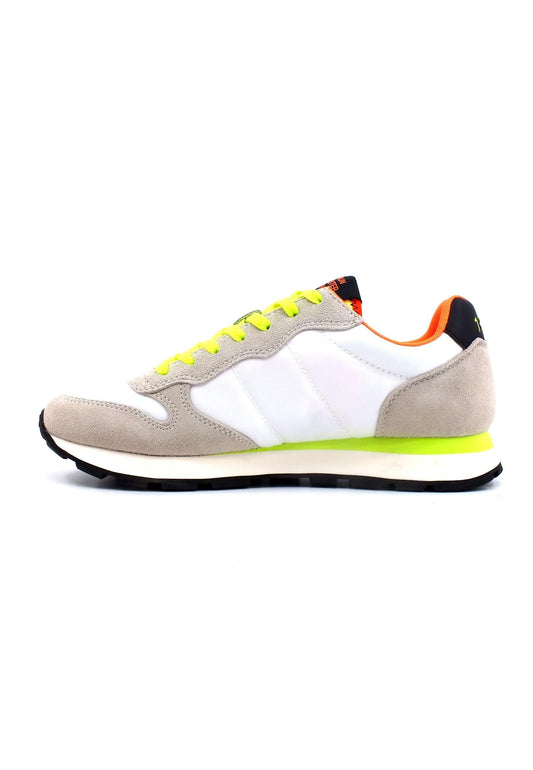SUN68 Tom Solid Fluo Sneaker Uomo Bianco Z33102 - Sandrini Calzature e Abbigliamento