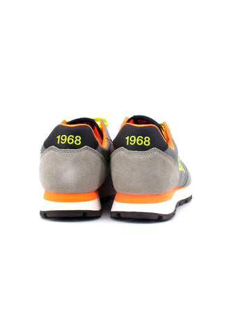 SUN68 Tom Solid Fluo Sneaker Uomo Grigio Medio Z33102 - Sandrini Calzature e Abbigliamento