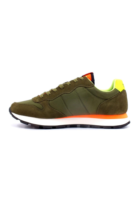 SUN68 Tom Solid Fluo Sneaker Uomo Militare Z33102 - Sandrini Calzature e Abbigliamento