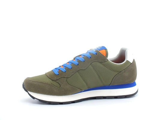 SUN68 Tom Solid Nylon Sneaker Green Militare Z32101 - Sandrini Calzature e Abbigliamento