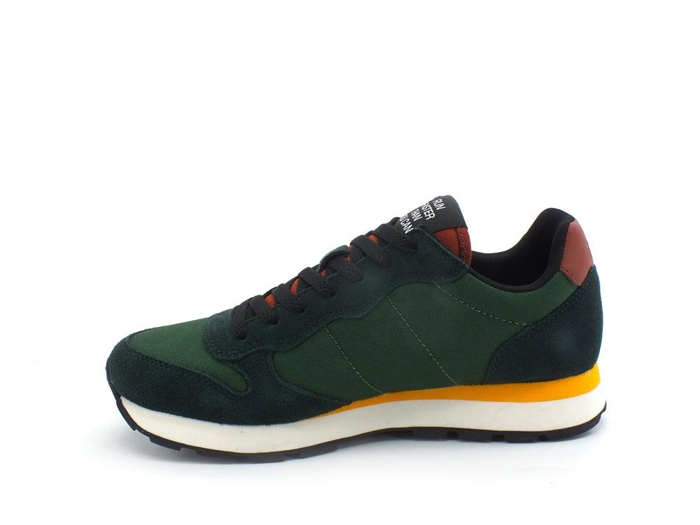 SUN68 Tom Solid Nylon Sneaker Running Verde Scuro Z41101 - Sandrini Calzature e Abbigliamento
