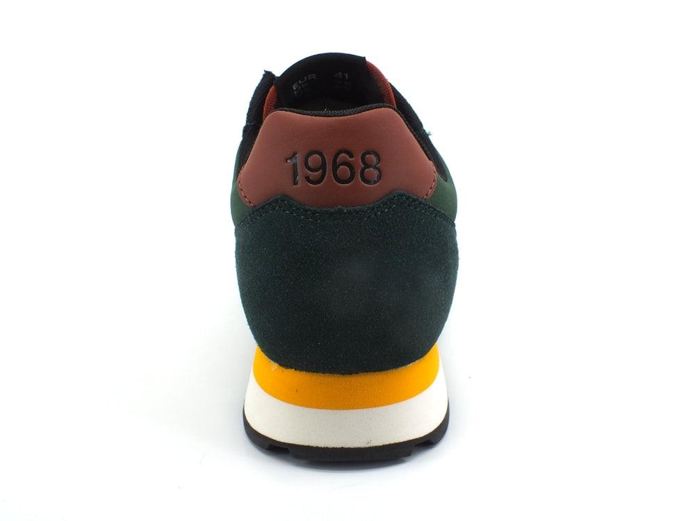 SUN68 Tom Solid Nylon Sneaker Running Verde Scuro Z41101 - Sandrini Calzature e Abbigliamento