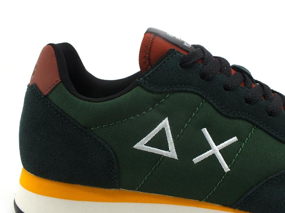 SUN68 Tom Solid Nylon Sneaker Running Verde Scuro Z41101 - Sandrini Calzature e Abbigliamento