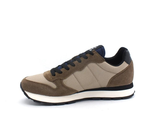 SUN68 Tom Solid Sneaker Running Beige Scuro Z41101 - Sandrini Calzature e Abbigliamento