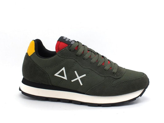 SUN68 Tom Solid Sneaker Running Militare Scuro Z41101 - Sandrini Calzature e Abbigliamento