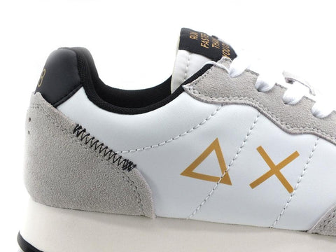 SUN68 Tom Suede Sneaker Running Bianco Panna Z41104 - Sandrini Calzature e Abbigliamento