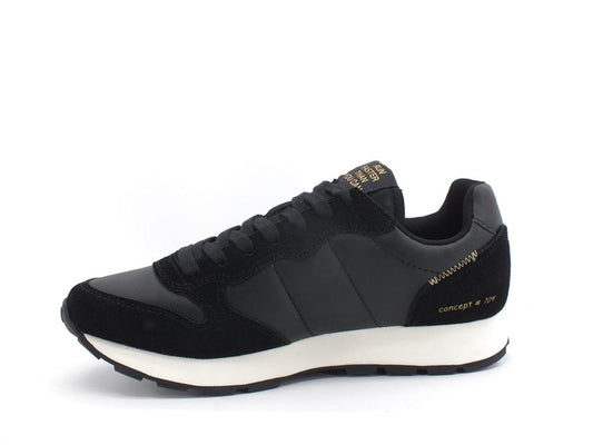 SUN68 Tom Suede Sneaker Running Nero Z41104 - Sandrini Calzature e Abbigliamento