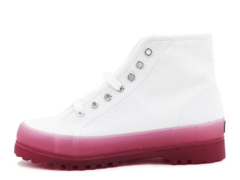 SUPERGA 2341 Alpina Jelligum White Pink S1114XW - Sandrini Calzature e Abbigliamento