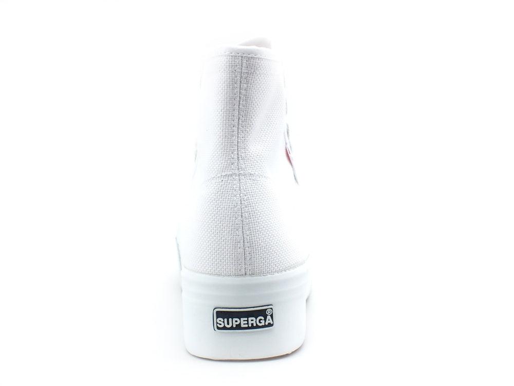 SUPERGA 2705 Hi Top Sneaker Donna Platform White S3111MW - Sandrini Calzature e Abbigliamento
