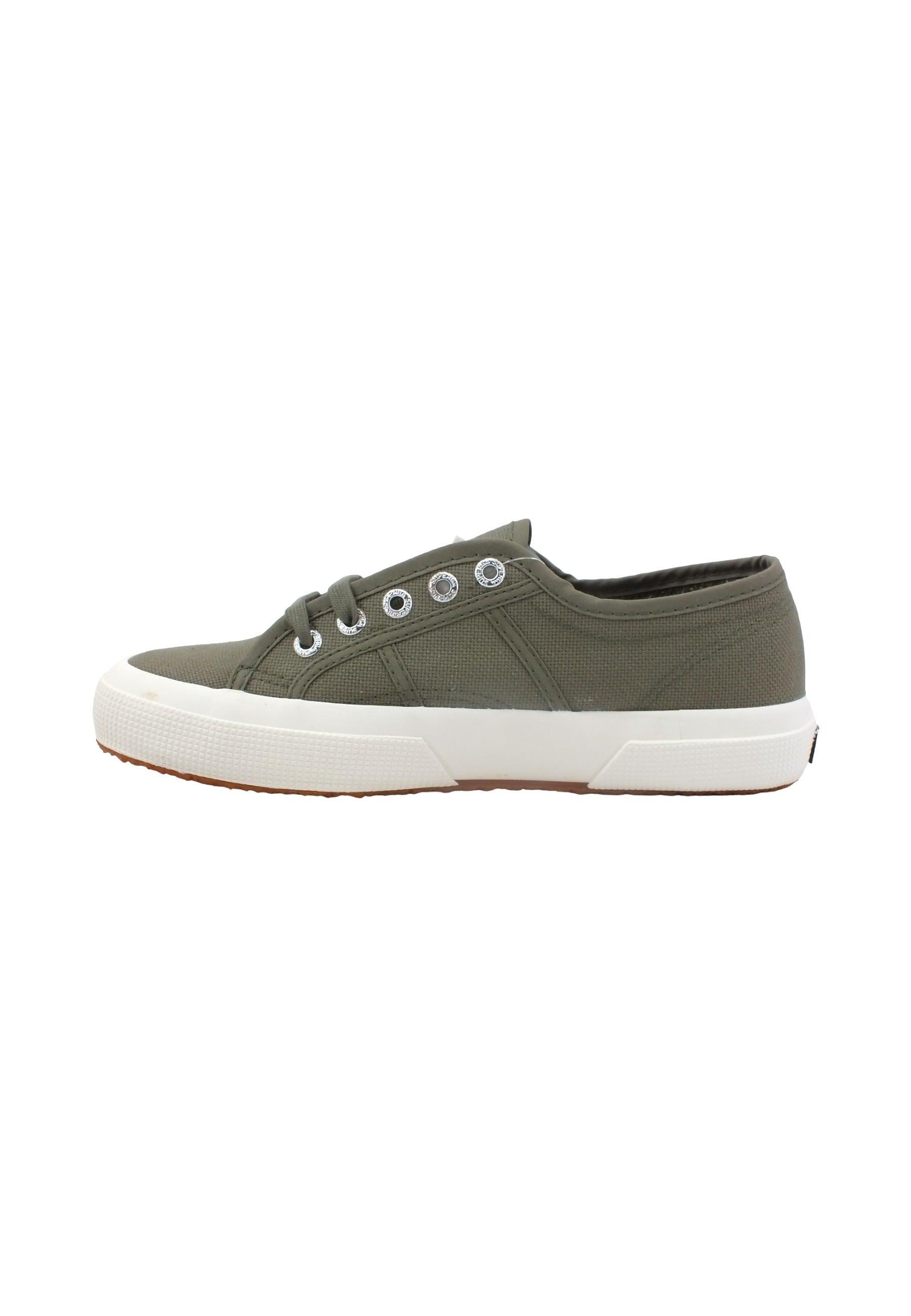 SUPERGA 2750 Cotu Classic Sneaker Donna Green Safari Avorio S000010 - Sandrini Calzature e Abbigliamento