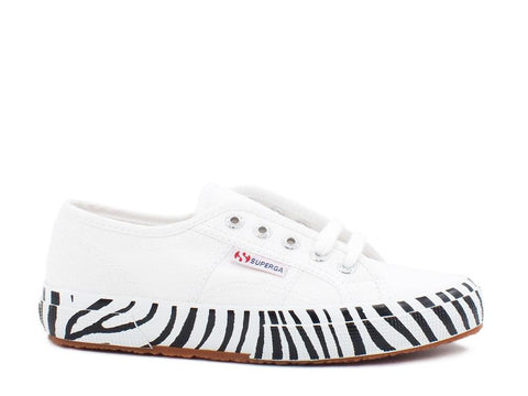 SUPERGA 2750 Cotw Printed White Zebra S61165W - Sandrini Calzature e Abbigliamento