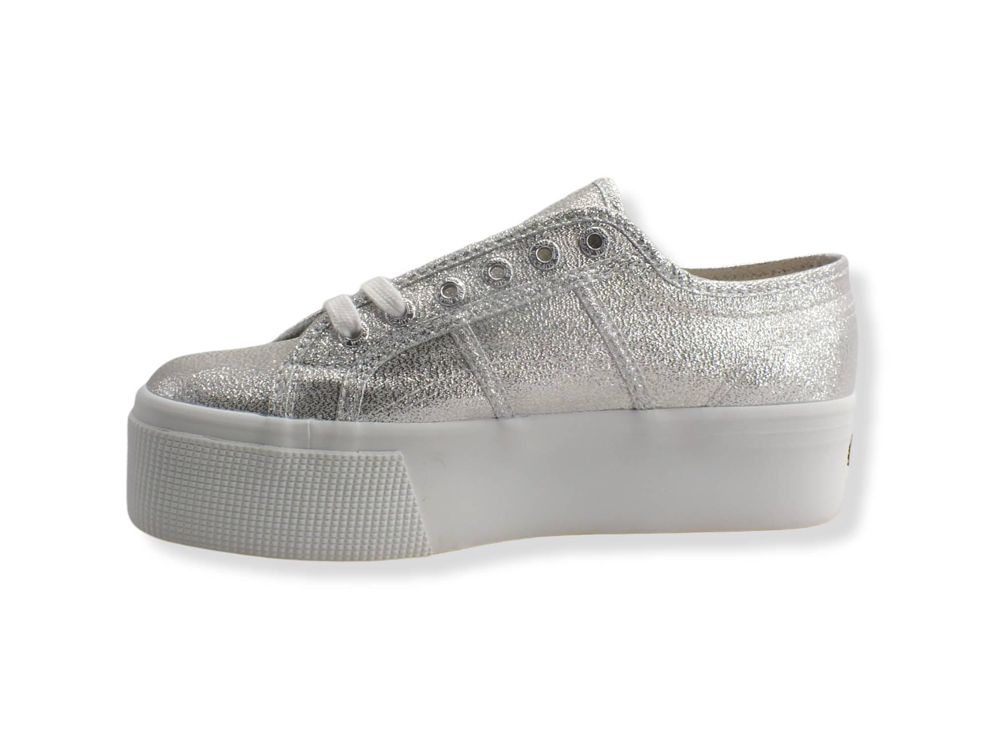 SUPERGA 2790 LAME Sneaker Grigio Grey Silver S61174W - Sandrini Calzature e Abbigliamento