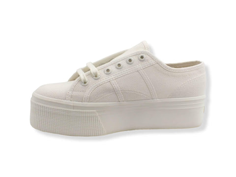 SUPERGA 2790 Platform Sneaker White Avorio Rainbow S7113KW - Sandrini Calzature e Abbigliamento