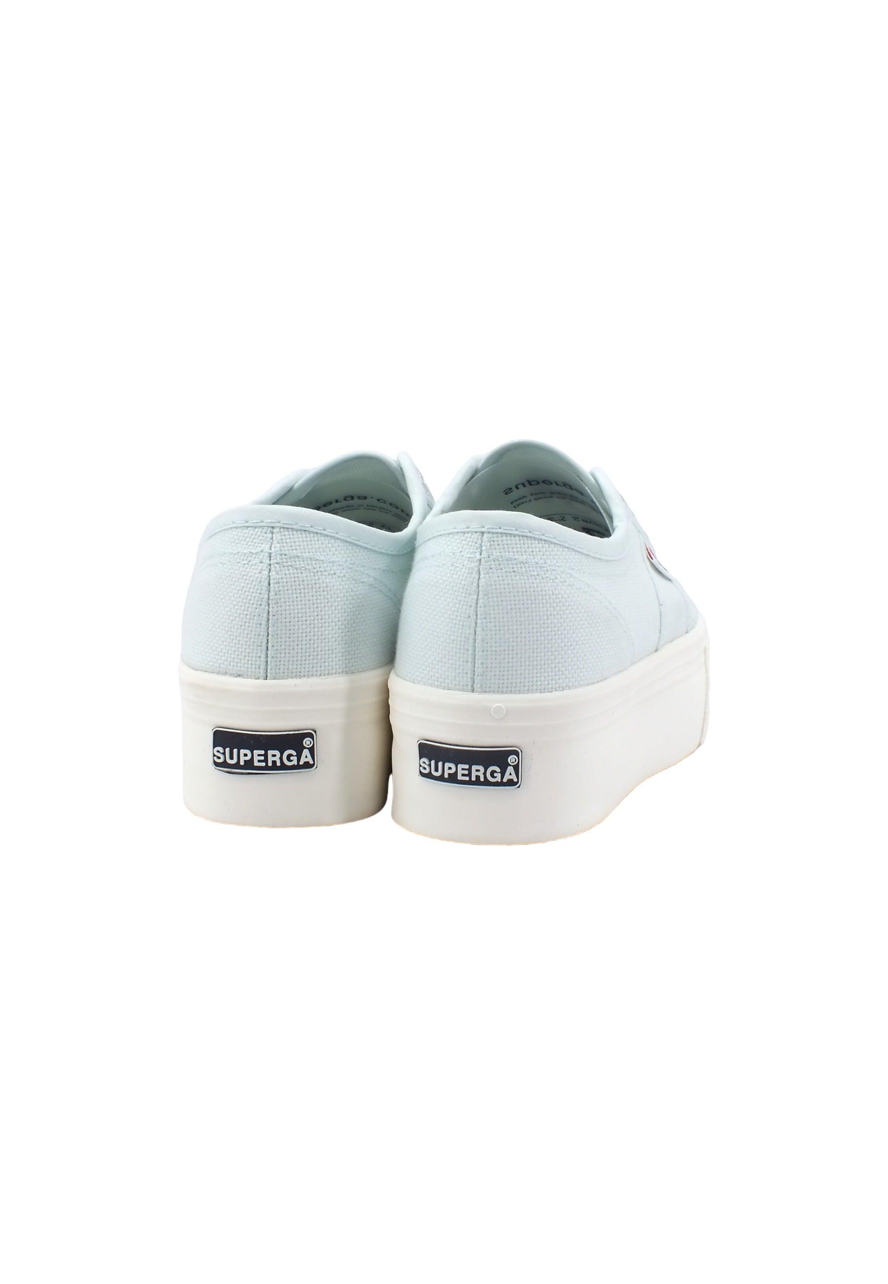 SUPERGA 2790 Sneaker Platform Donna Azure Ice Avorio S9111LW - Sandrini Calzature e Abbigliamento