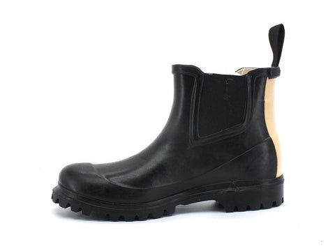 SUPERGA 798 Rubber Boots Mid Lettering Stivaletto Elastici Black S00G7Z0 - Sandrini Calzature e Abbigliamento