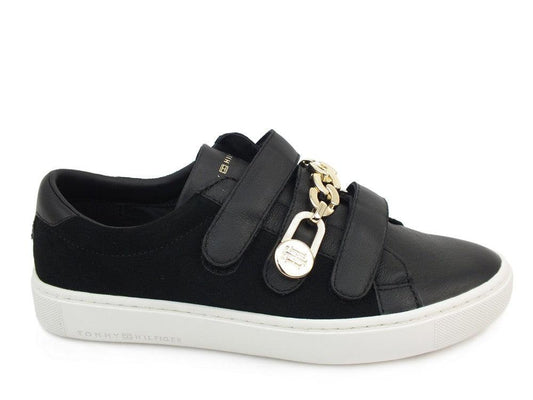 TOMMY H. Tommy Chain Strap Black FW0FW03223 - Sandrini Calzature e Abbigliamento