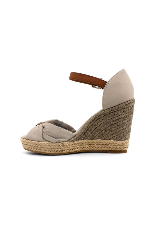 TOMMY HILFIGER Basic Open Sandalo Zeppa Donna Stone FW0FW04784 - Sandrini Calzature e Abbigliamento