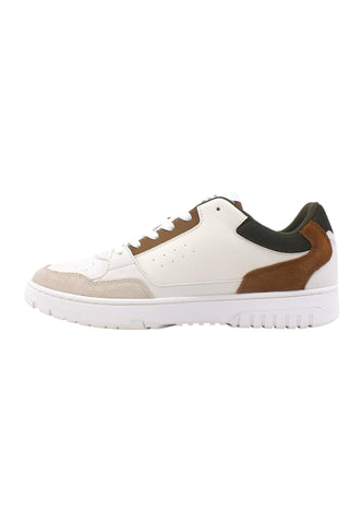 TOMMY HILFIGER Basket Core Sneaker Uomo Ancient White FM0FM04730 - Sandrini Calzature e Abbigliamento