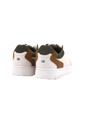 TOMMY HILFIGER Basket Core Sneaker Uomo Ancient White FM0FM04730 - Sandrini Calzature e Abbigliamento