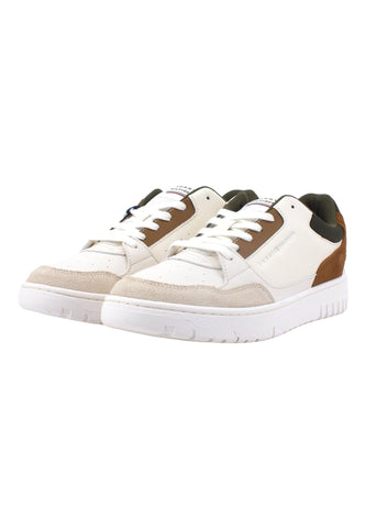 TOMMY HILFIGER Basket Core Sneaker Uomo Ancient White FM0FM04730 - Sandrini Calzature e Abbigliamento