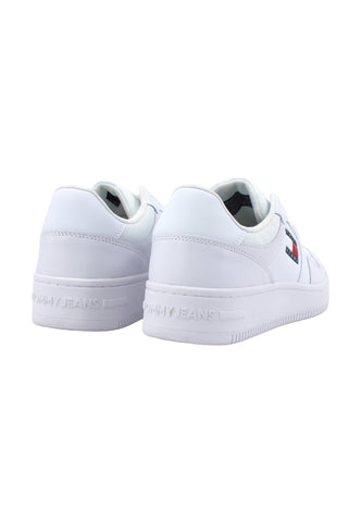 TOMMY HILFIGER Basket Sneaker Uomo White EM0EM01395 - Sandrini Calzature e Abbigliamento