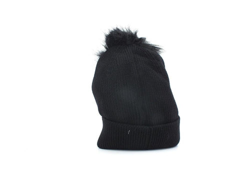 TOMMY HILFIGER Berretta Pom Pom Risvolto Black AW0AW010996 - Sandrini Calzature e Abbigliamento