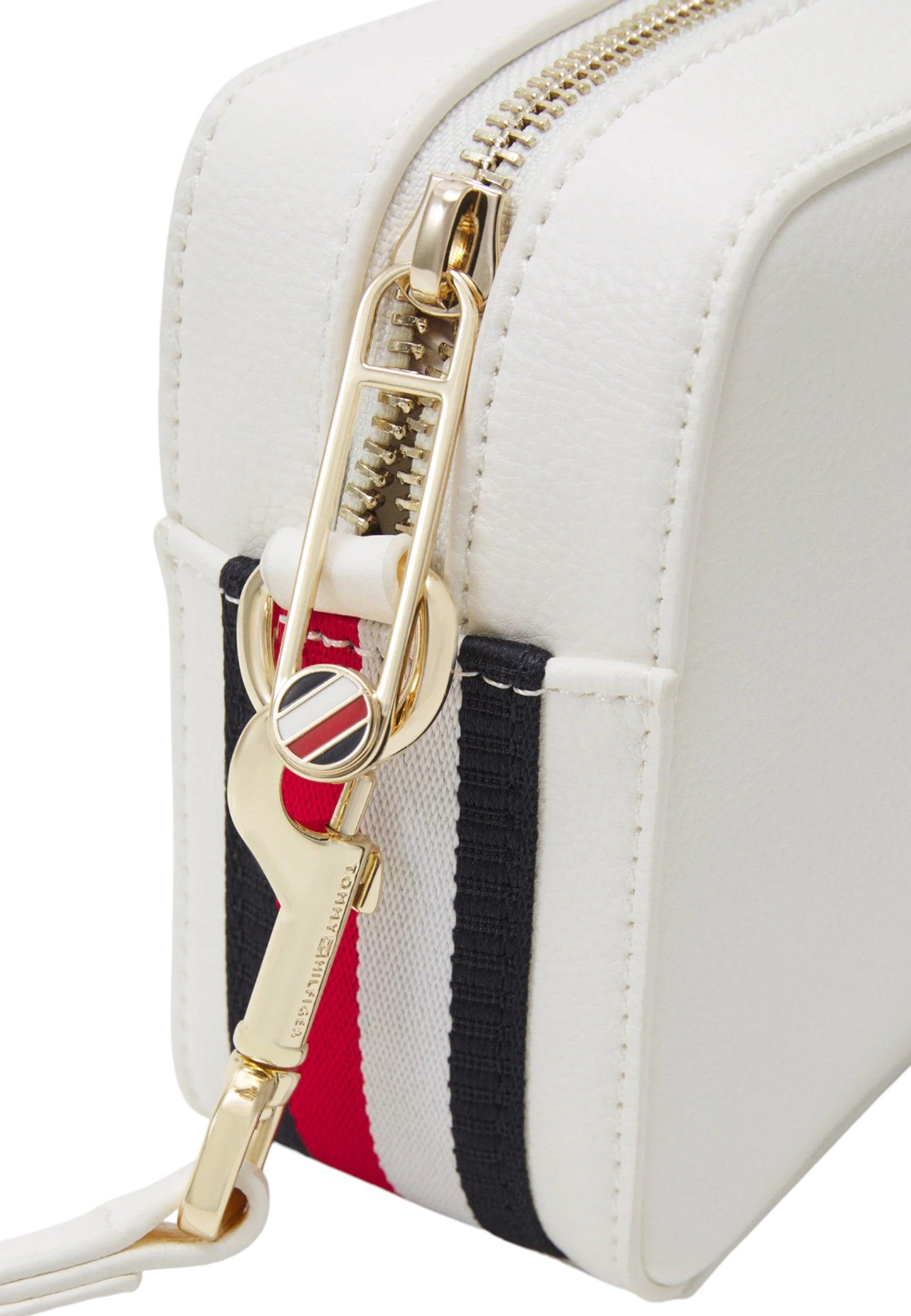 TOMMY HILFIGER Borsa Tracolla Camera Bag Donna White AW0AW15707 - Sandrini Calzature e Abbigliamento