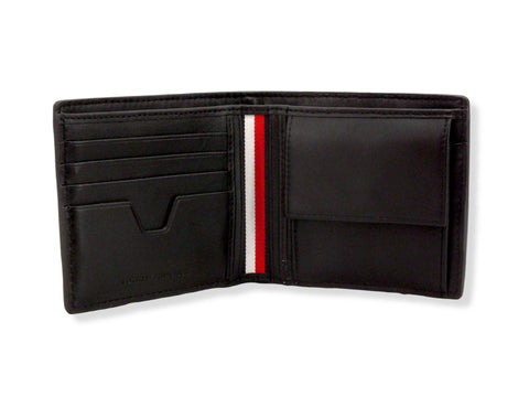 TOMMY HILFIGER Central Extra Cc And Coin Portafoglio Uomo Black AM0AM09274 - Sandrini Calzature e Abbigliamento