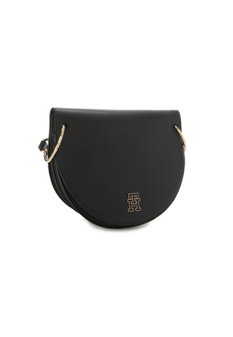 TOMMY HILFIGER Chic Saddle Borsa Tracolla Black AW0AW14862 - Sandrini Calzature e Abbigliamento