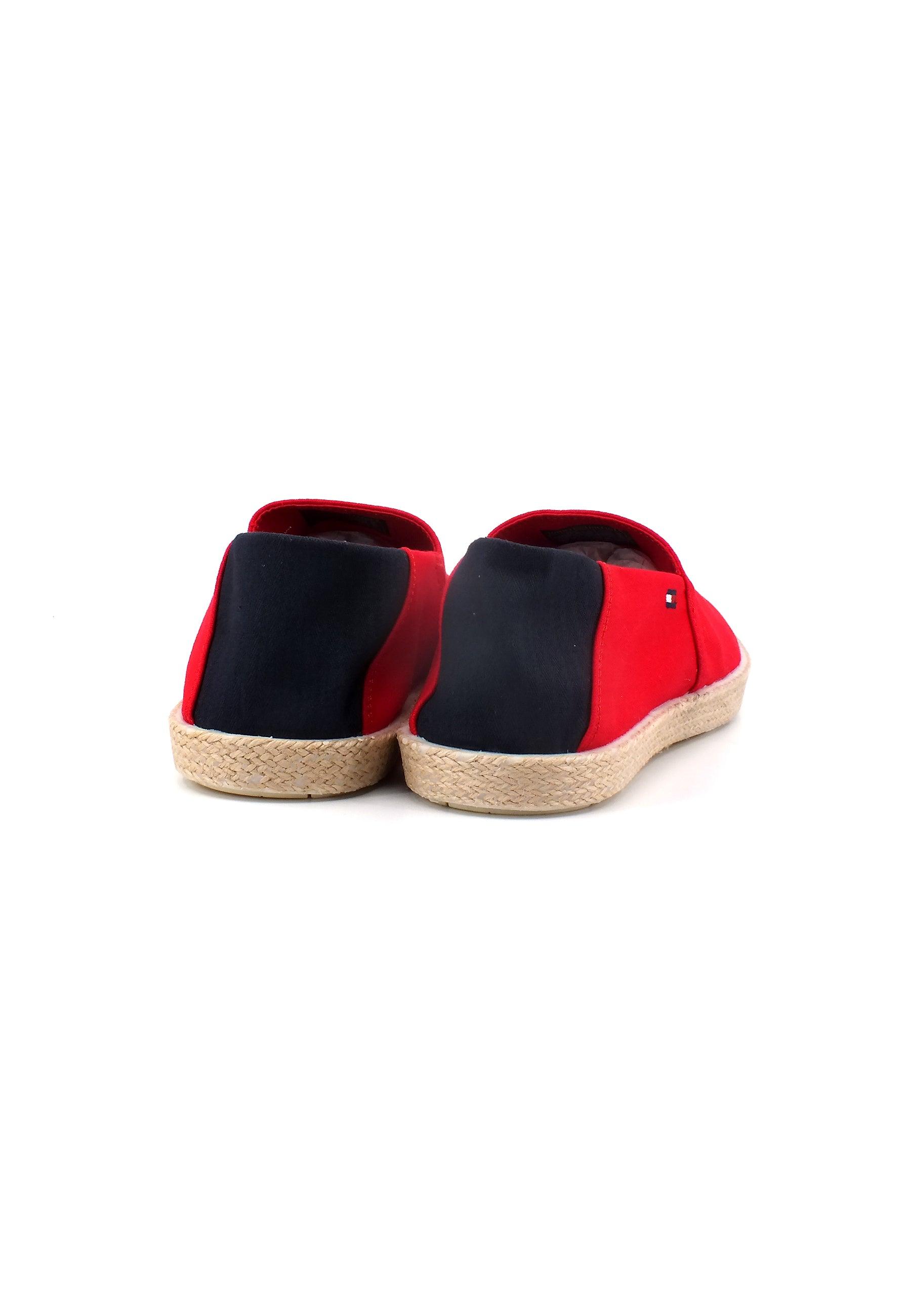 TOMMY HILFIGER Easy Summer Espadrillas Uomo Primary Red FM0FM00569 - Sandrini Calzature e Abbigliamento