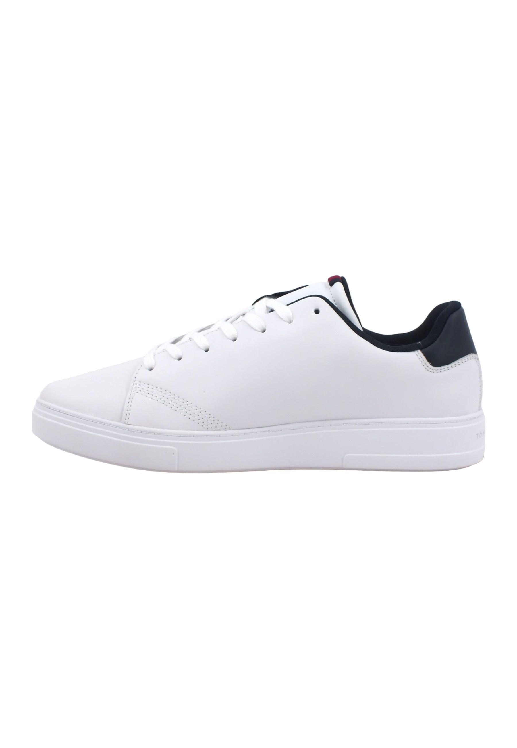 TOMMY HILFIGER Elevated Sneaker Uomo White FM0FM04487 - Sandrini Calzature e Abbigliamento