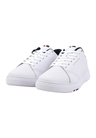TOMMY HILFIGER Elevated Sneaker Uomo White FM0FM04487 - Sandrini Calzature e Abbigliamento