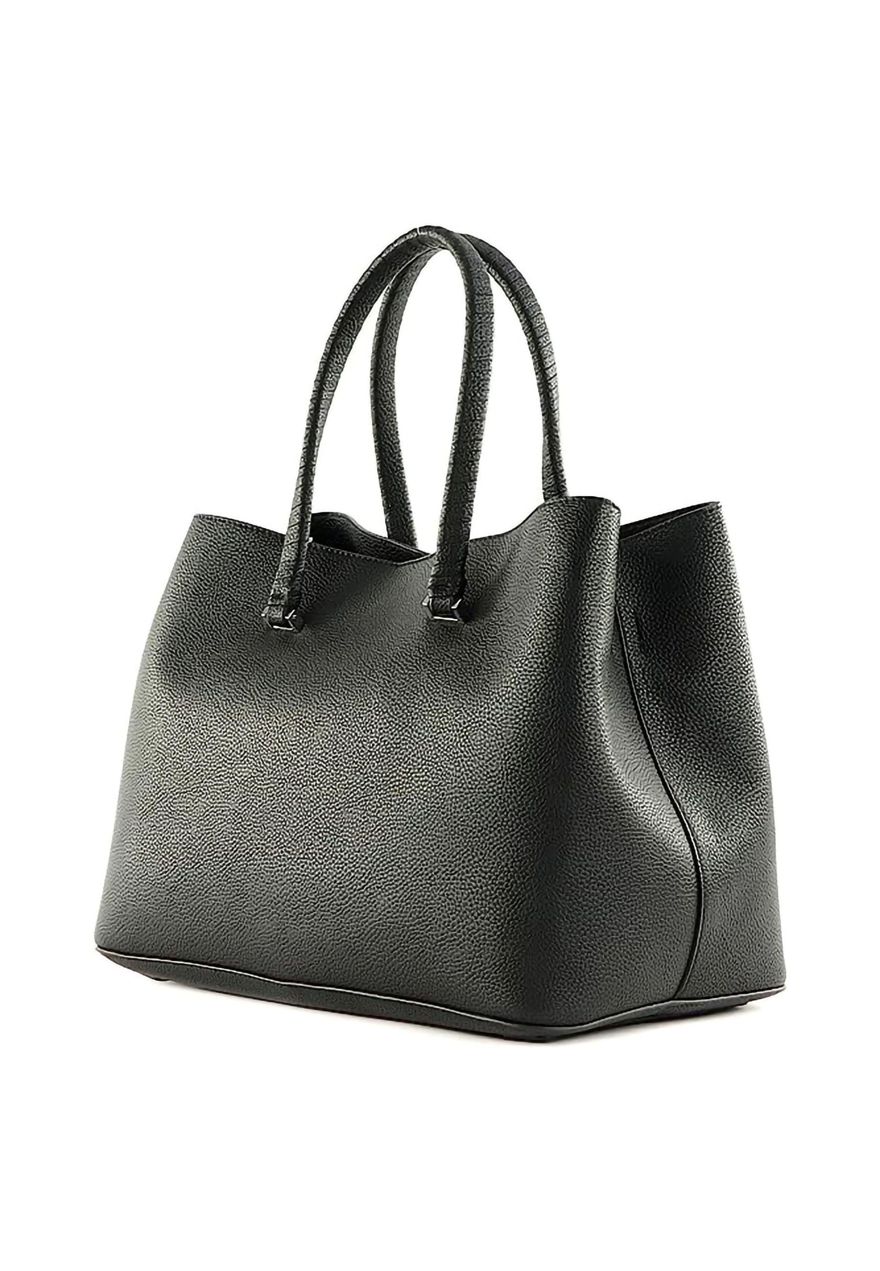 TOMMY HILFIGER Emblem Satchel Borsa Black AW0AW14860 - Sandrini Calzature e Abbigliamento