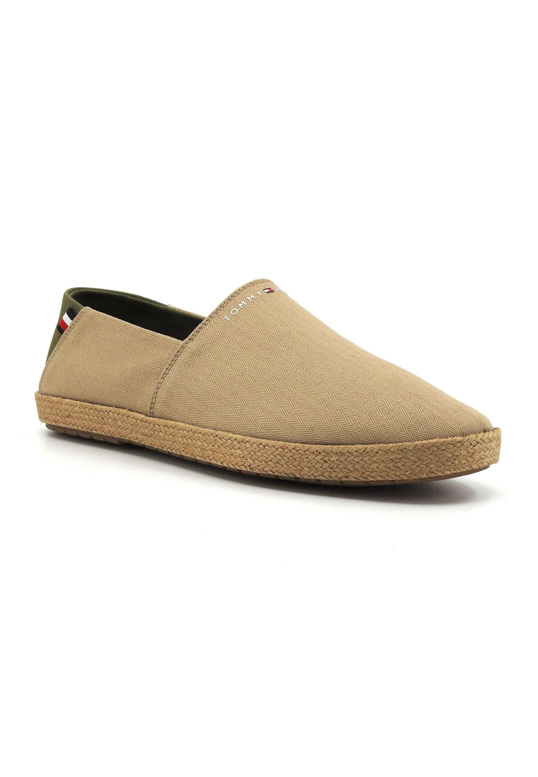 TOMMY HILFIGER Espadrillas Uomo Beige FM0FM04981 - Sandrini Calzature e Abbigliamento