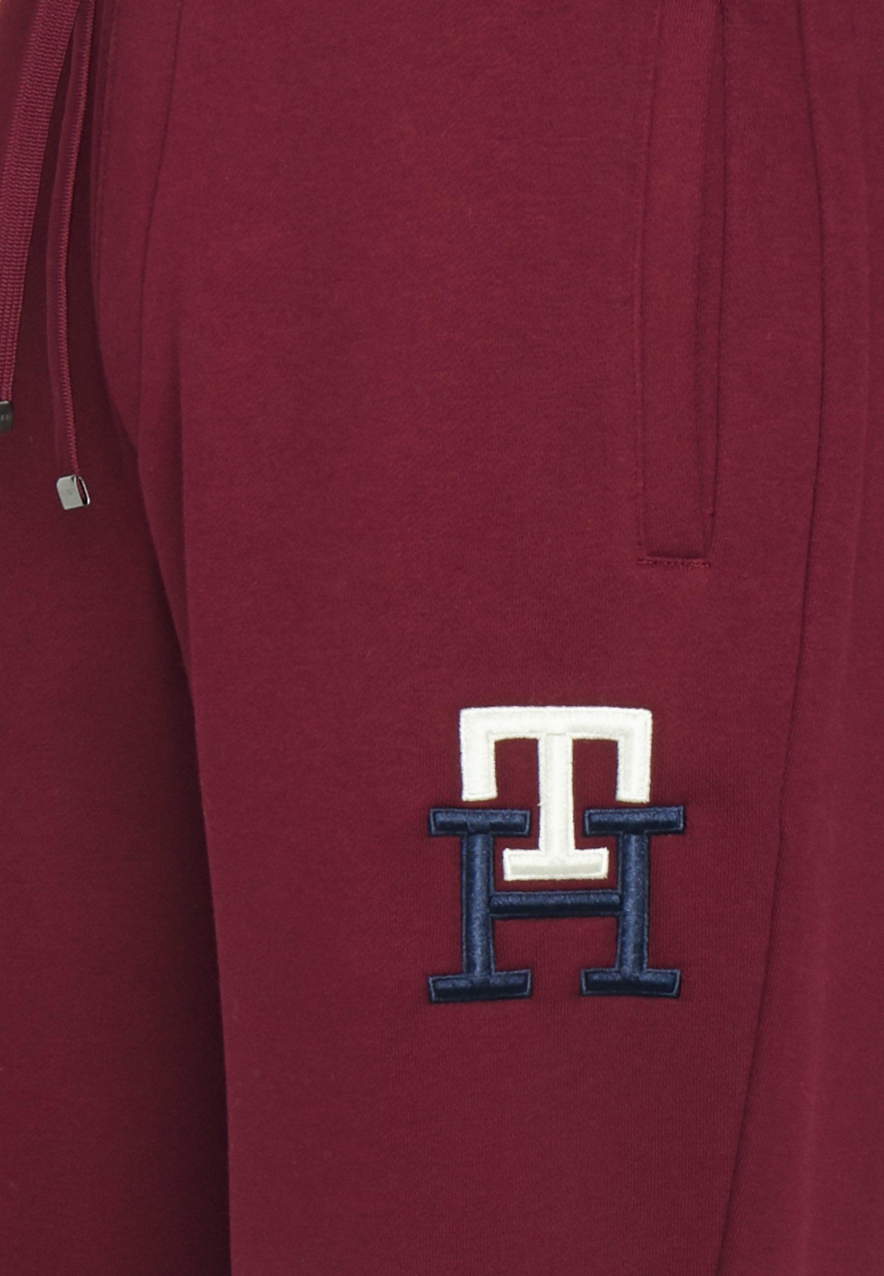 TOMMY HILFIGER Essential Monogram Sweat Pantalone Lungo Deep Rouge MW0MW28208 - Sandrini Calzature e Abbigliamento