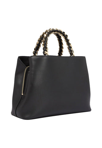 TOMMY HILFIGER Feminine Medium Satchel Borsa Black AW0AW14870 - Sandrini Calzature e Abbigliamento