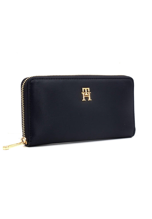 TOMMY HILFIGER Iconic Tommy Portafoglio Donna Blu Navy AW0AW13660 - Sandrini Calzature e Abbigliamento