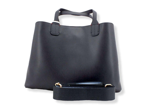 TOMMY HILFIGER Iconic Tommy Satchel Borsa Tracolla Blu Navy AW0AW11996 - Sandrini Calzature e Abbigliamento