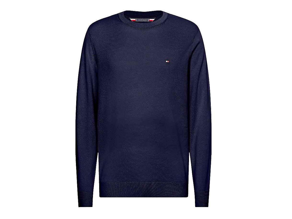 TOMMY HILFIGER Maglione Girocollo Pullover Uomo Desert Sky Blue MW0MW15431 - Sandrini Calzature e Abbigliamento