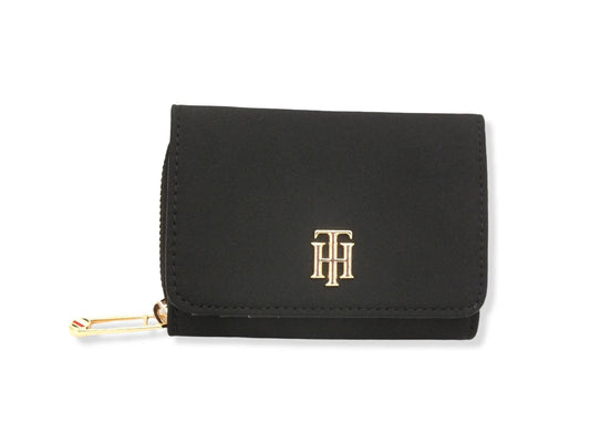 TOMMY HILFIGER My Tommy Med Wallet Portafoglio Donna Black AW0AW12401 - Sandrini Calzature e Abbigliamento