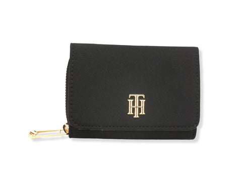 TOMMY HILFIGER My Tommy Med Wallet Portafoglio Donna Black AW0AW12401 - Sandrini Calzature e Abbigliamento