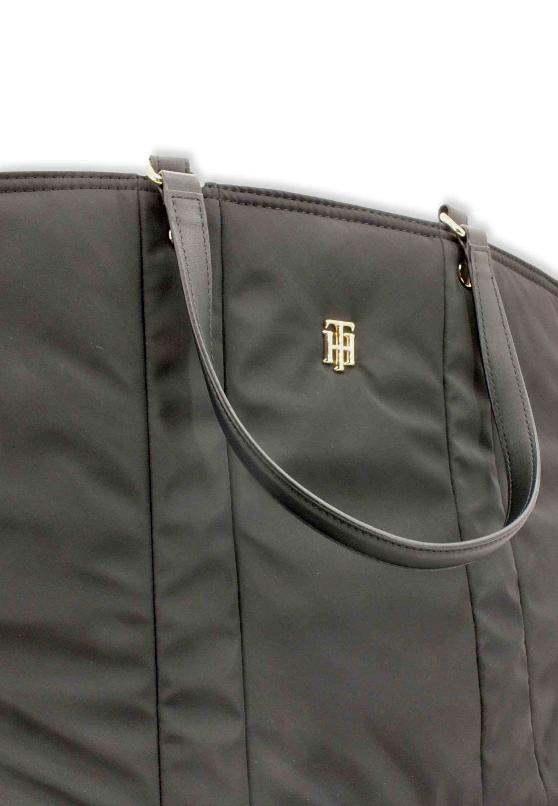 TOMMY HILFIGER My Tommy Tote Borsa Large Donna Black AW0AW11998 - Sandrini Calzature e Abbigliamento