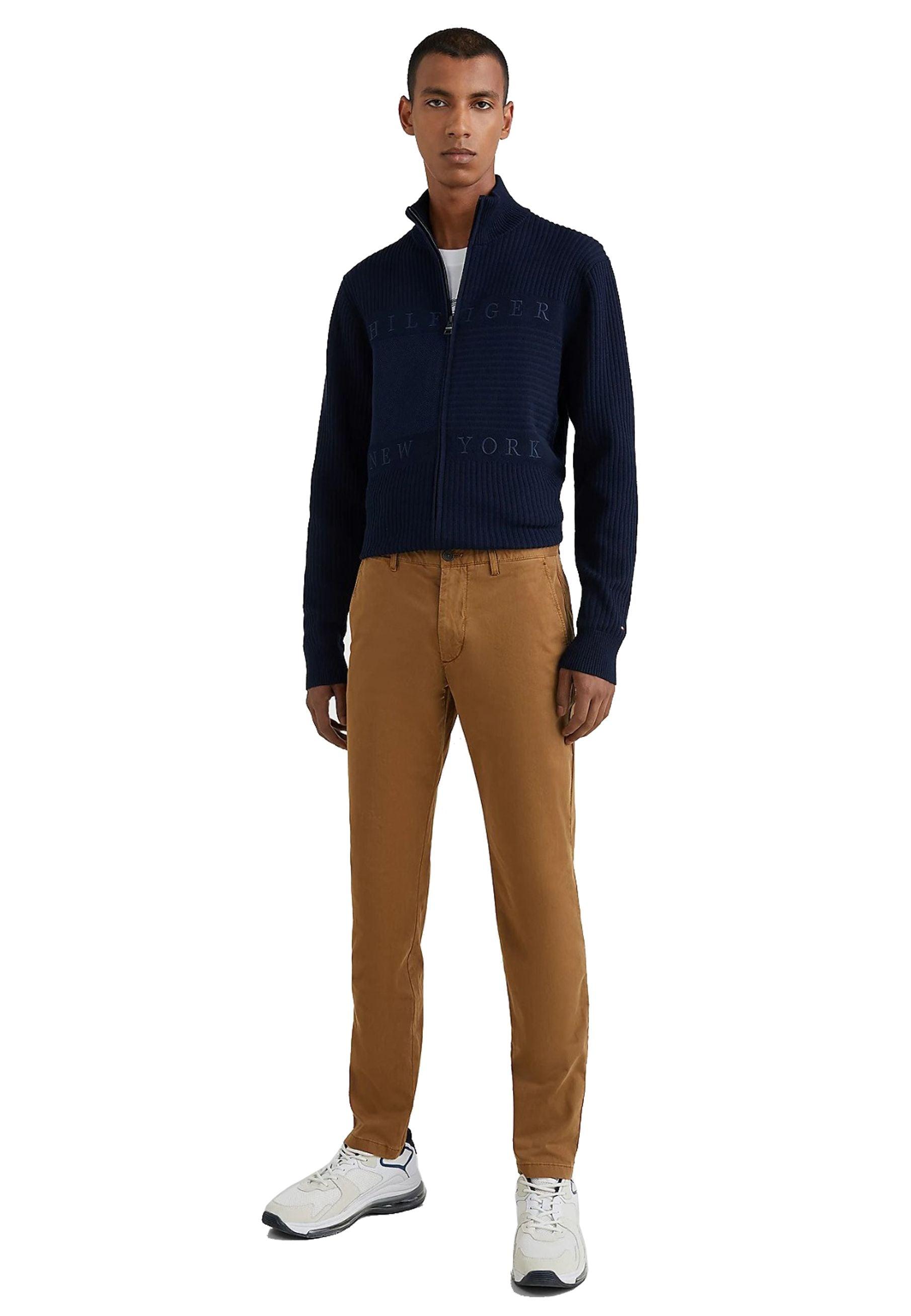 TOMMY HILFIGER Pantalone Lungo Bleecker Flex Slim Fit Beige Desert Khaki MW0MW26839 - Sandrini Calzature e Abbigliamento