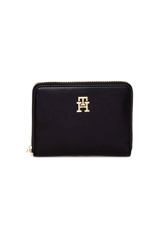 TOMMY HILFIGER Portafoglio Donna Black AW0AW15088 - Sandrini Calzature e Abbigliamento